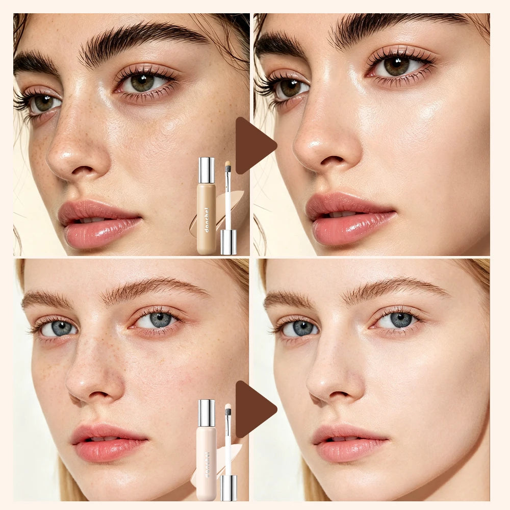 8 Shade Full Coverage Concealer Liquid Foundation Perfector Concealer Makeup High Coverage Base Makeup Cushion Foundation Cream HIP