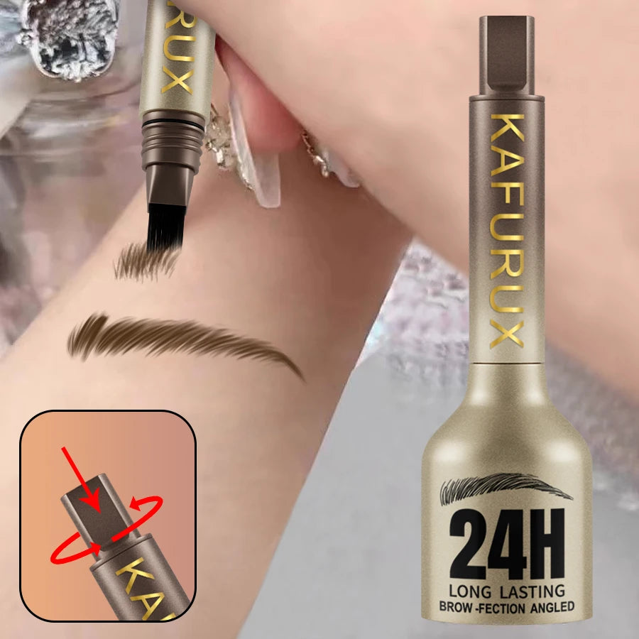 KAFURUX 3D Microblade Eyebrow Dye Cream – Waterproof & Long-Lasting Eyebrow Dye Cream HIP