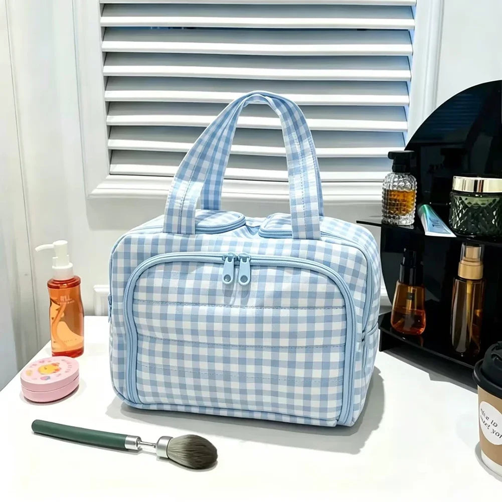 Large Capacity Cosmetic Bag Waterproof with Multiple Compartments Lightweight Men Women Travel Toiletries Makeup Pouch Bag HIP 02
