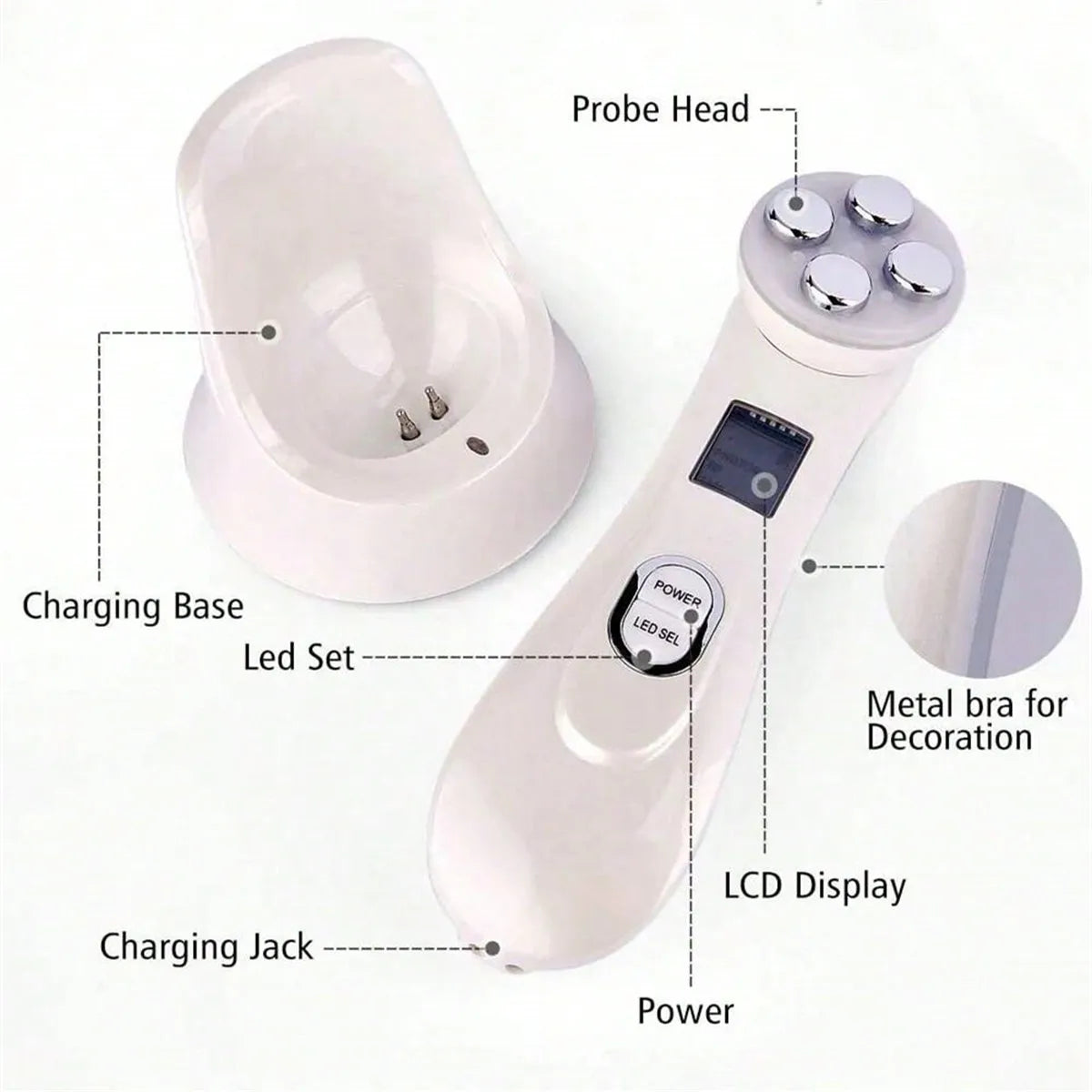Mini LED Photon Skin Rejuvenation Wand | USB Rechargeable LED Skin Care Wand HIP