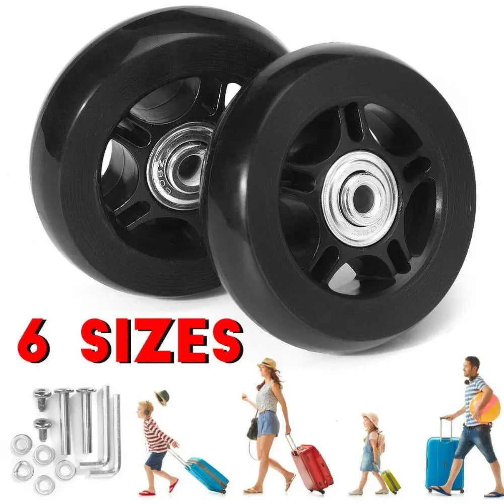 Silent Luggage Wheel Replacement Kit – 40mm to 70mm Sizes Luggage Wheel Repair Kit HIP