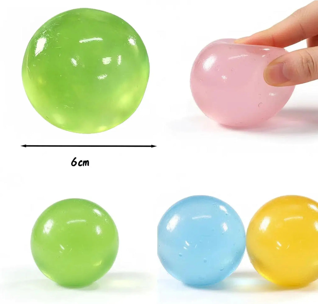 Maltose Mochi Squishy Fidget Toy – Soft Transparent Ball Squishy Fidget Toy HIP