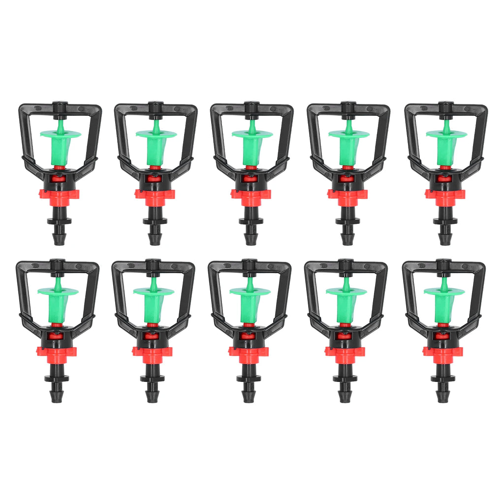 10 Set Rotating G Type Nozzle Plants Watering Sprinkler Refraction Spray Nozzle for Greenhouse Rotating Sprinkler HIP green