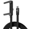 2-in-1 USB-C Cable & Phone Stand – 240W PD Fast Charger USB-C Charging Cable HIP Black