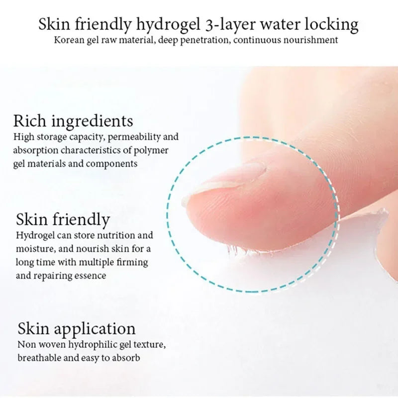 10-Pack Collagen Forehead Gel Patches – Firming & Moisturizing Collagen Face Patches HIP