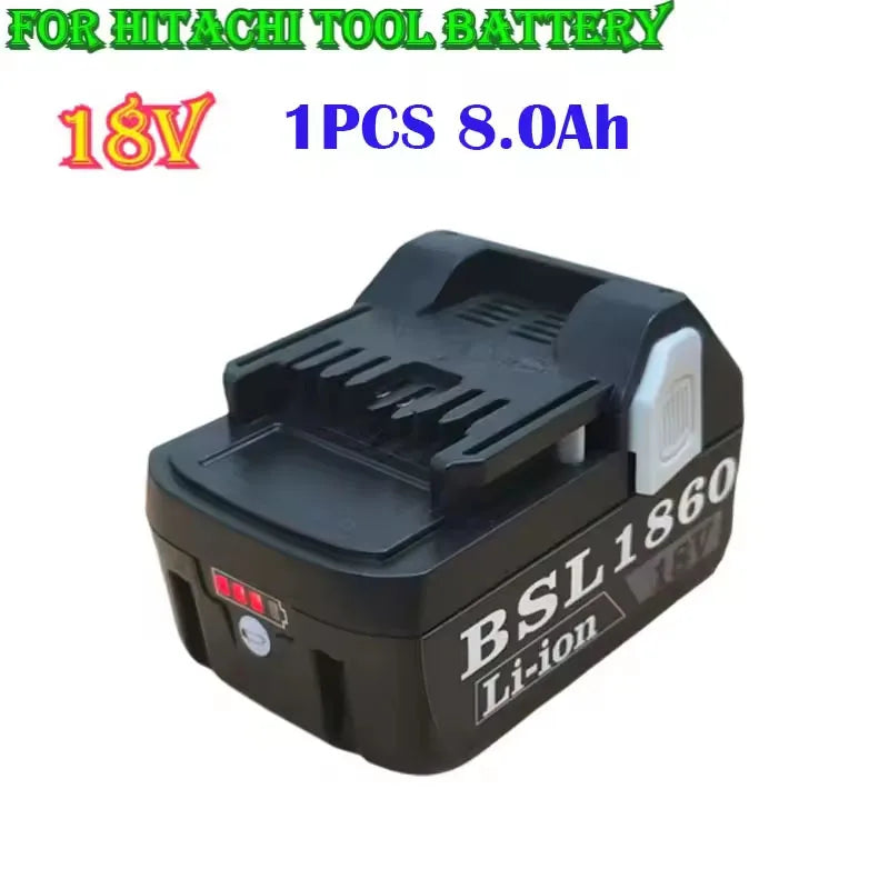 18V 8.0Ah Li-Ion Replacement Battery for Hitachi Power Tools Power Tool Battery HIP