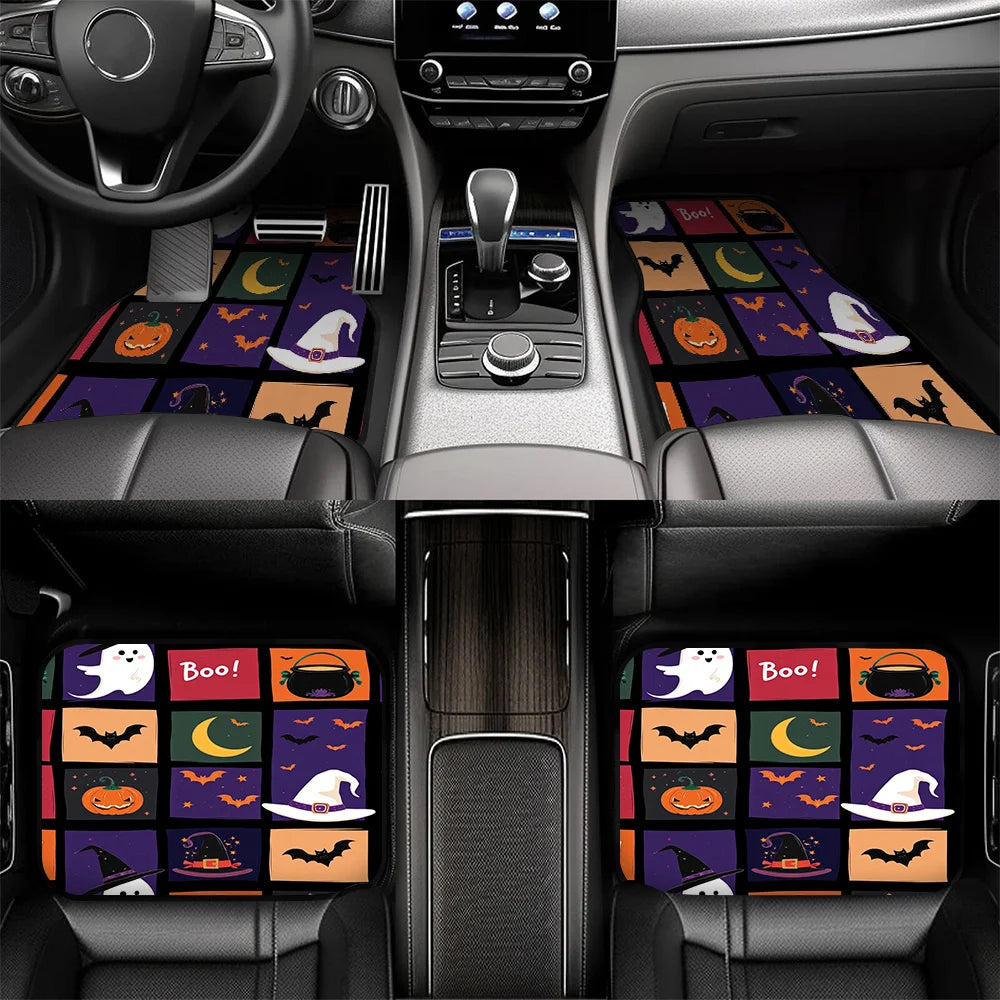 Halloween Car Floor Mats Set of 4 – Fits Sedans & SUVs Car Floor Mats HIP