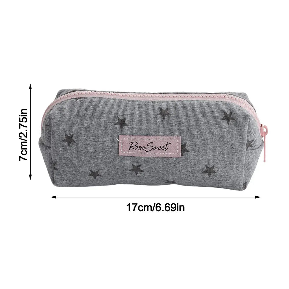 Large Capacity Korean Star Canvas Pencil Case & Pouch Canvas Pencil Case HIP