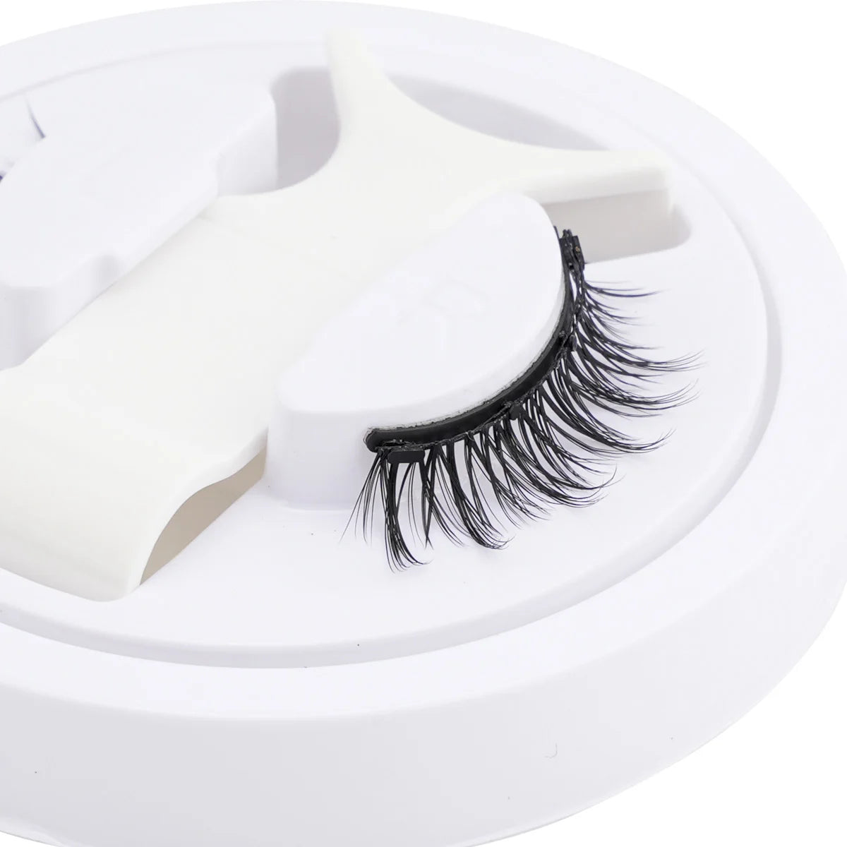 Hot Magnetic Eyelashes Set 1 Pair Reusable No Glue Needed False Eyelashes with Magnetic Tweezers Curly Faux Lashes Makeup Tool HIP
