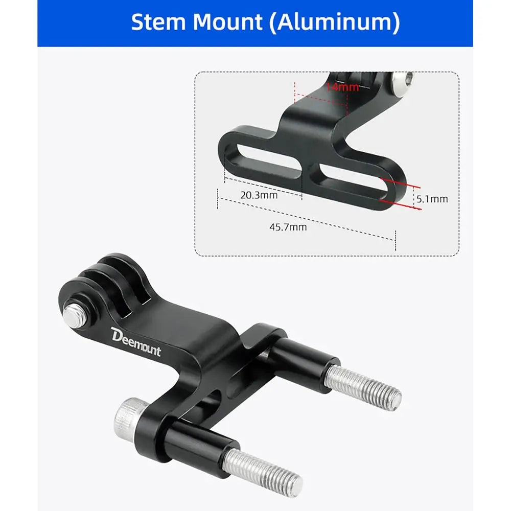 Bike Headlight Mount Bracket with GoPro Interface – MTB LED Bike Light Mount HIP