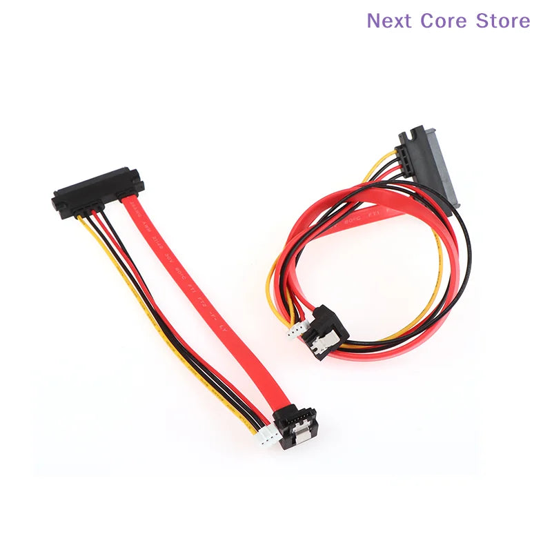 2-in-1 SATA Data + 4Pin Power Combo Cable 7+15 Pin 20/40cm SATA Combo Cable HIP
