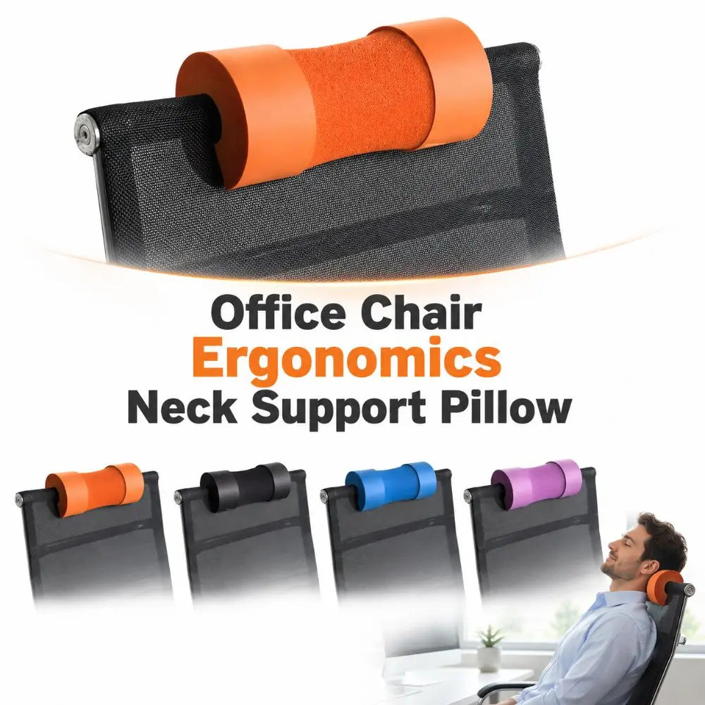 Memory Foam Office Chair Headrest – Ergonomic Neck Support Chair Neck Pillow HIP