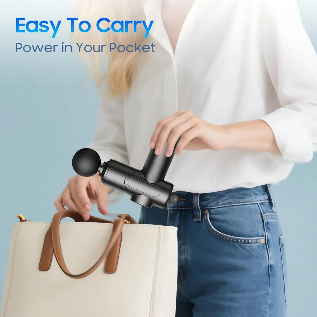 JUEYONG Percussion Massage Gun – 6 Speeds & 4 Heads Percussion Massage Gun HIP