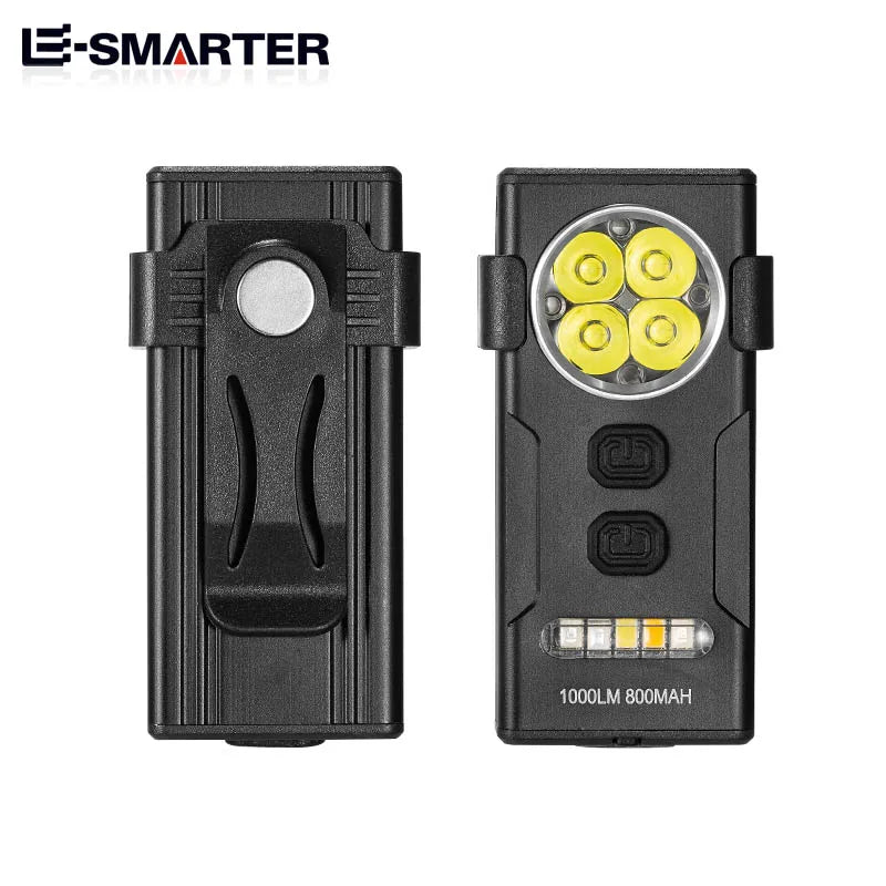 ESMARTER Rechargeable EDC Keychain Flashlight – 10 Modes LED Keychain Flashlight HIP