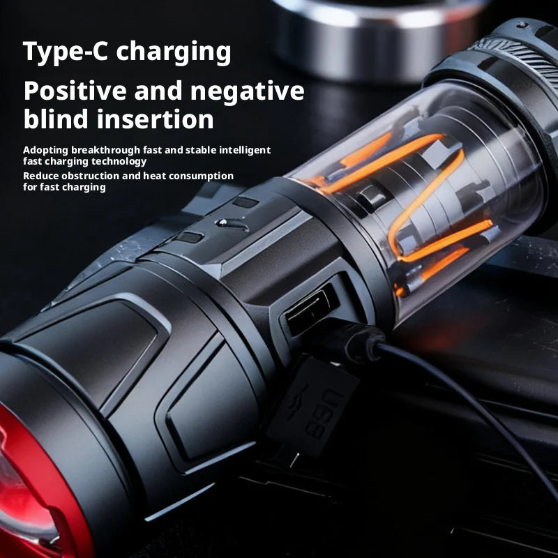ESMARTER LED USB Rechargeable Flashlight – Waterproof Torch LED Flashlight HIP