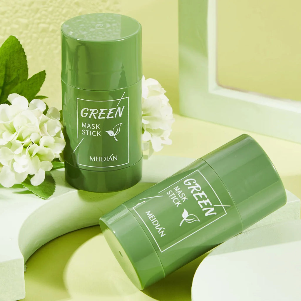 40g Cleansing Green Tea Bar Mask Cleansing Mud Bar Mask Oil Control Anti Acne Eggplant Skin Care Whitening Shrinkage Pore Acne HIP