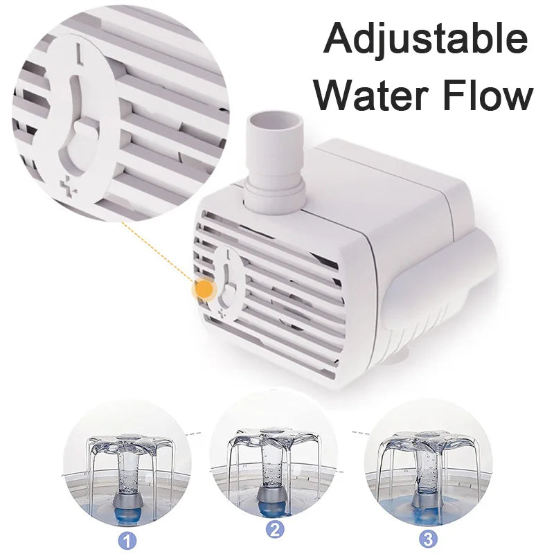 USB Water Pump For Multiple Styles Pet Cat Water Fountain Auto Cat Dog Drinking Fountain Replacement Water Mute Pump Accessories HIP