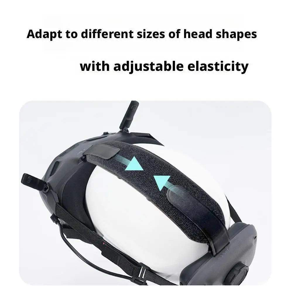 Ergonomic Headband For DJI Goggles N3 Soft Pad Reduced Pressure Headstrap Adjustable Elastic Belt For FPV Drone Flying Glasses HIP