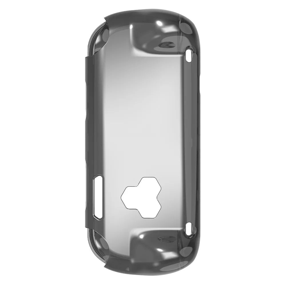 TPU Protective Case for TRIMUI Smart Pro S – Clear & Black Game Console Case HIP Transparent Black
