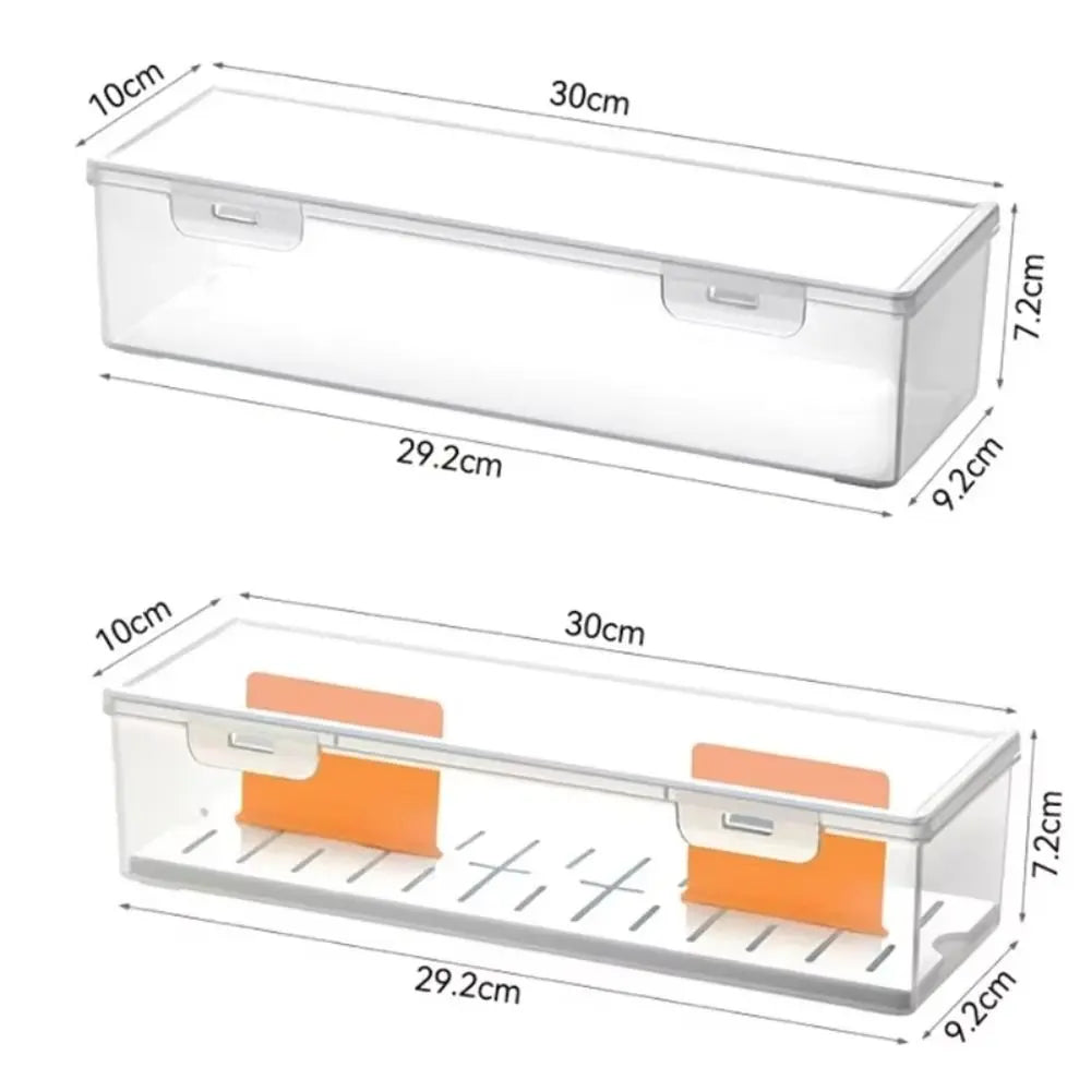 Clear Trading Card Storage Box with Adjustable Dividers Card Storage Box HIP