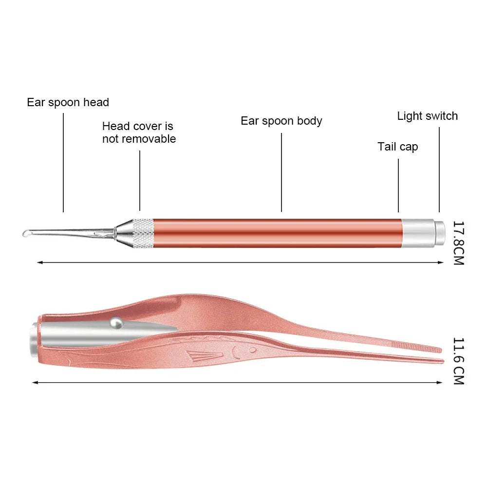 LED Light Ear Wax Remover Spoon – Kids & Adults | RUZOFO Ear Wax Remover HIP