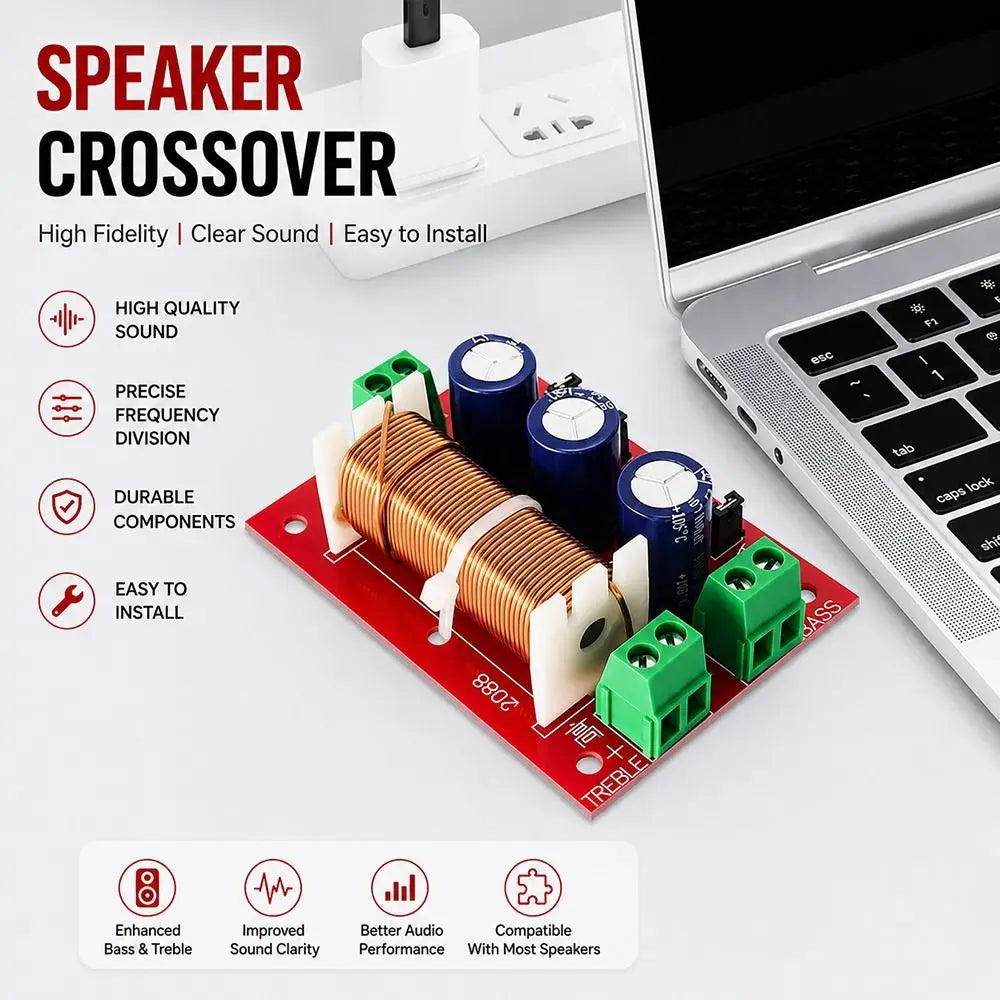 YLY-2088 400W 2-Way Audio Crossover Module – Adjustable Bass & Treble Audio Crossover Module HIP