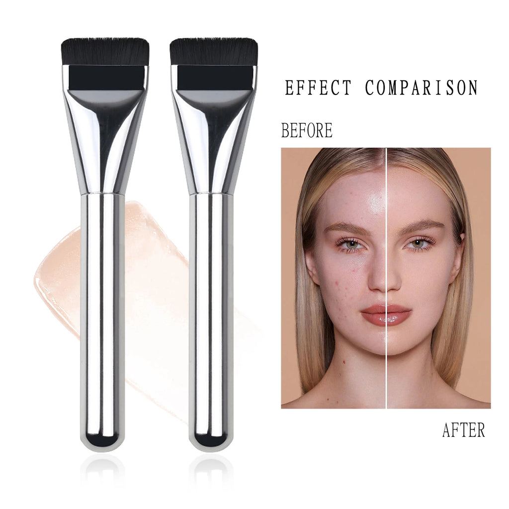 Ultra Thin Flat Foundation Brush – Smooth Blending & Contour Foundation Makeup Brush HIP