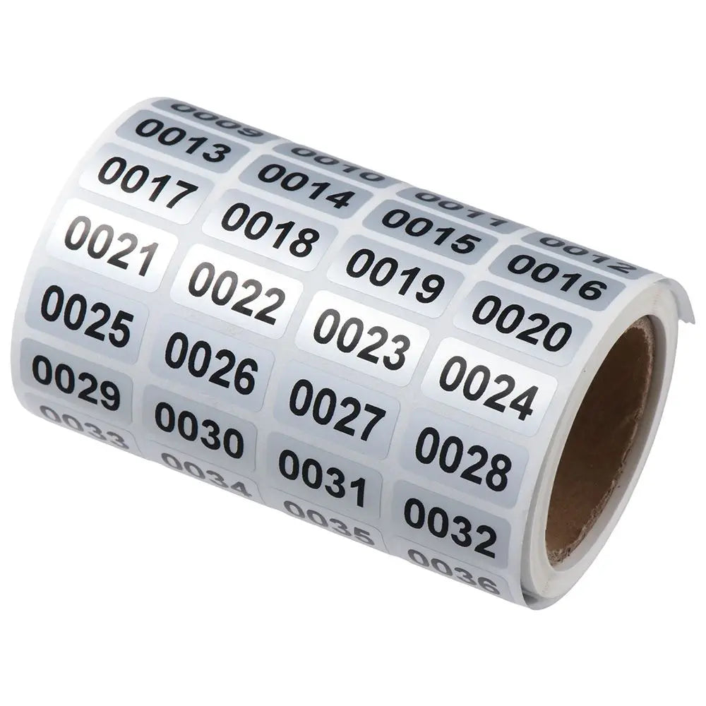2000 Self-Adhesive Number Stickers – Black Inventory Labels Inventory Label Stickers HIP