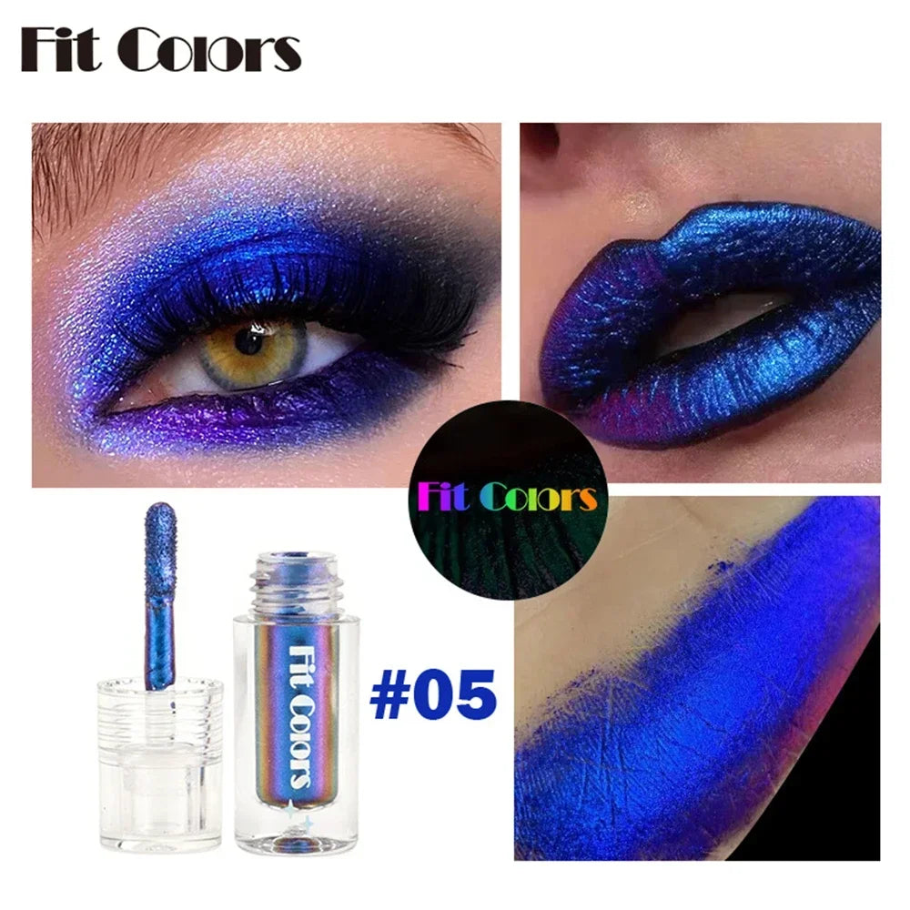 Multi-Chrome Shifting Pigments Chameleon Liquid Eyeshadow Long Lasting Multichrome Duochrome Eyeshadow Pigments Liquid Eyeshadow HIP 05 Liquid