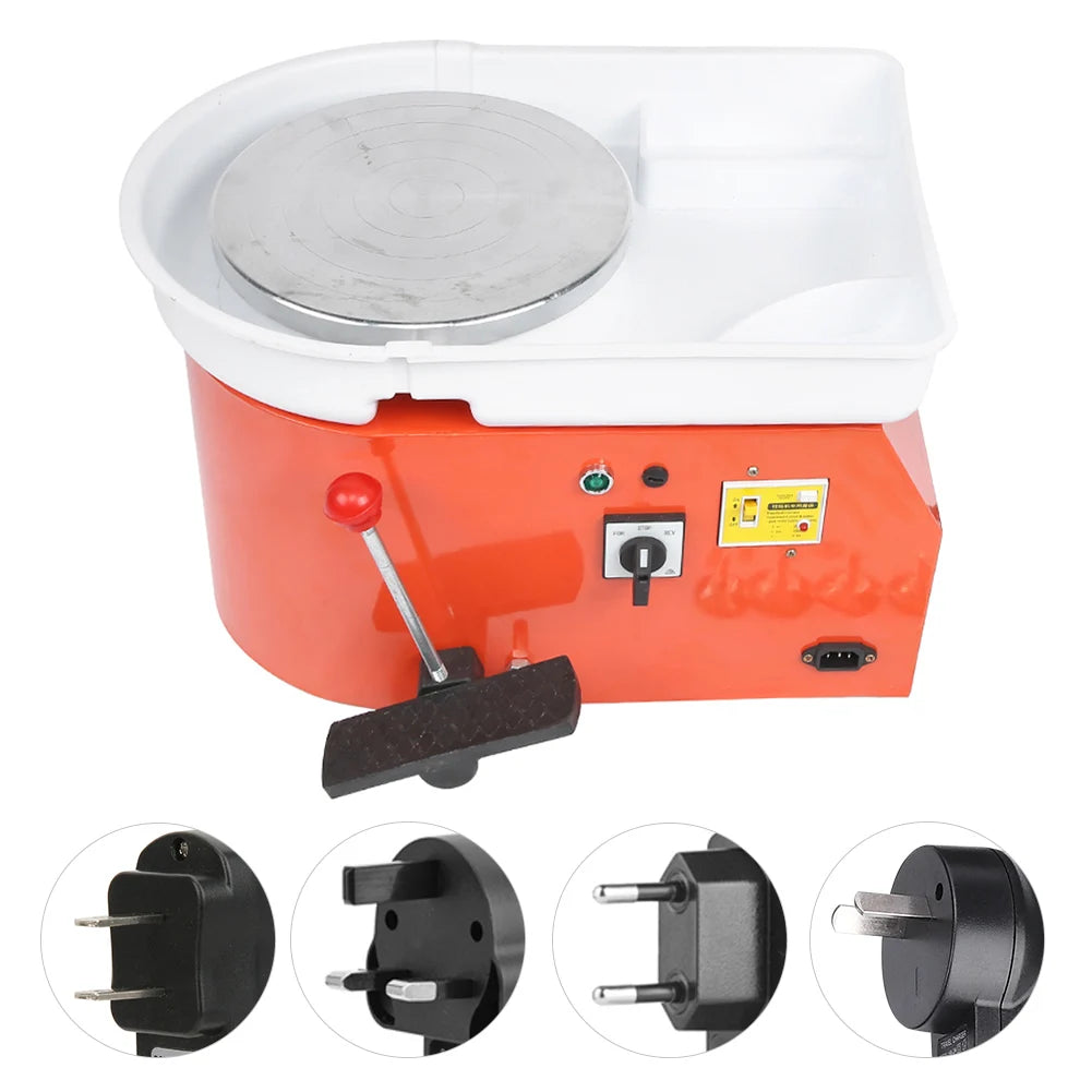 Ceramic Pottery Electric Machine Detachable Basin Adjustable Speed Art Craft DIY Clay Tool 350W DIY Clay Tool Pottery Machine HIP