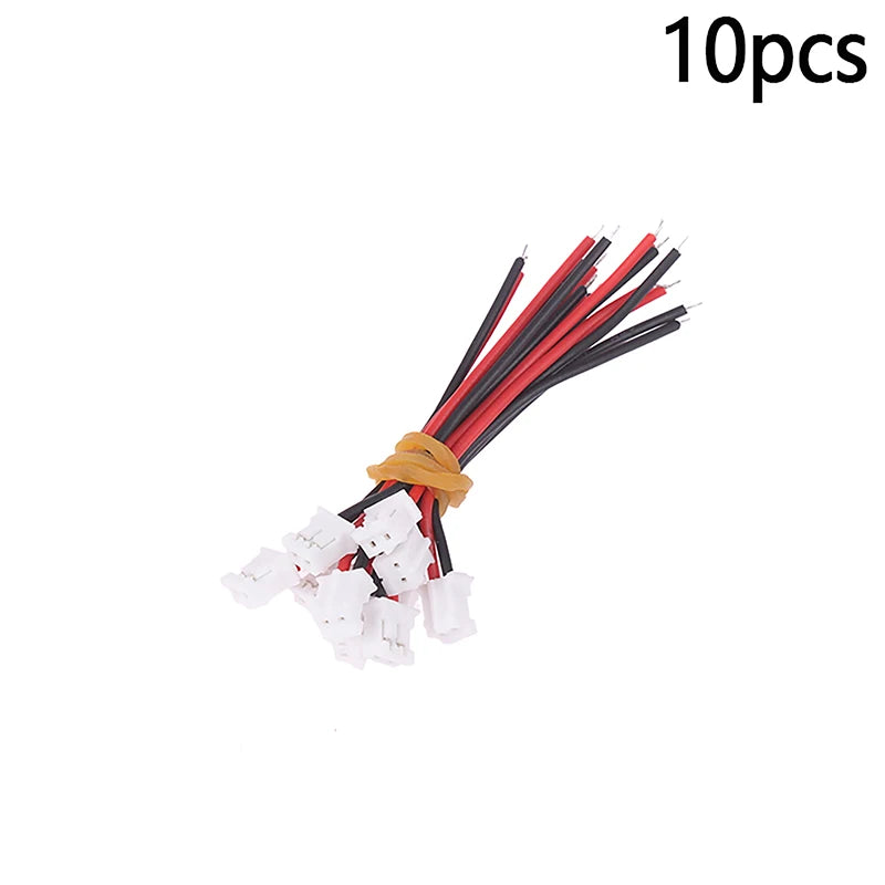 10Pcs Mini JST 2-Pin Connector Cable Set – Multi-Pitch JST Connector Set HIP 2.0MM 10pcs