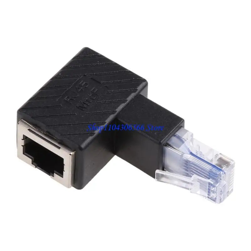 RJ45 90° Elbow Ethernet Adapter – Male to Female Cat5/6 Ethernet Adapter HIP