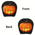 2-Pack Pumpkin Lantern Car Headrest Covers – Easy Install Car Headrest Covers HIP WHITE