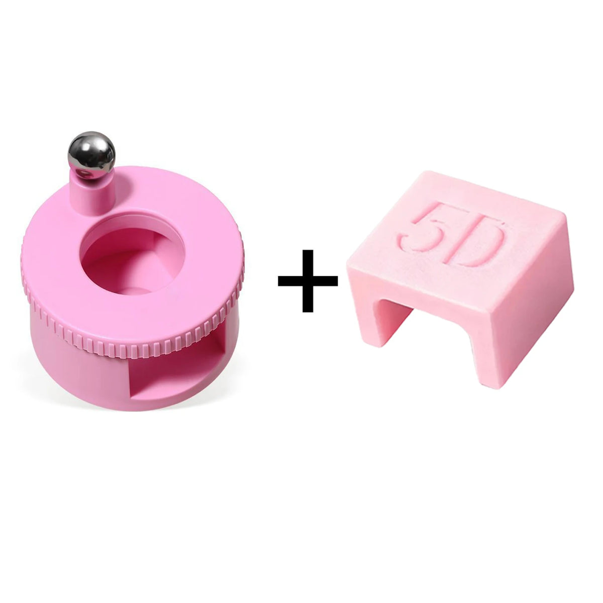 Automatic Rotating Nail Art bead Suction Device For Beginner Cat Eye Nails Magnetic With Super Strong Magnets and Wide Beam Kit HIP Pink Set--2Pc