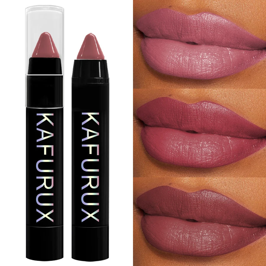 KAFURUX 15-Color Nude Matte Lip Liner Pencil – Waterproof Matte Lip Liner HIP