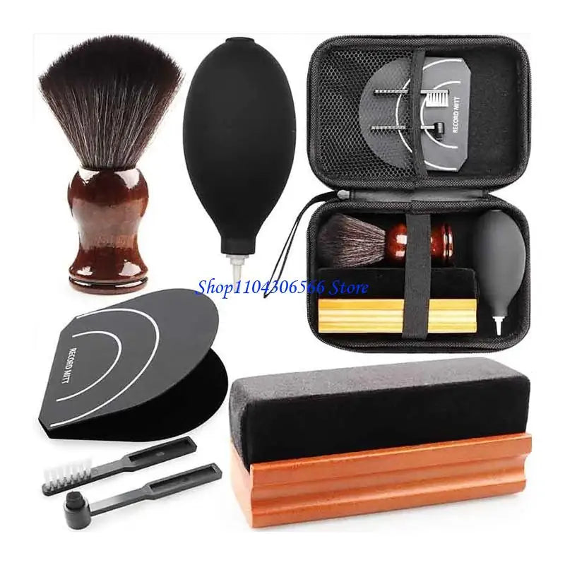 7-Piece Vinyl Record Cleaning Kit – Anti-Static Brush & Bag Record Cleaning Kit HIP