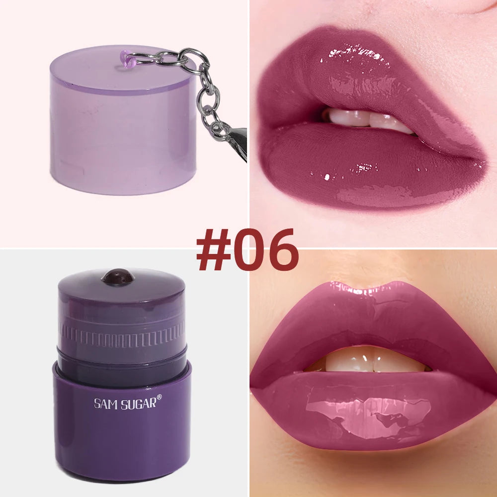 SAM SUGAR Rotating Honey Glaze Lip Gloss – Waterproof & Hydrating Lip Gloss HIP 06