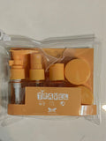 6pcs Travel Bottles, Leakproof Refillable Travel Accessories ToiletriesContainers, Travel Size Lotion Cream Shampoo Bottle Set HIP orange