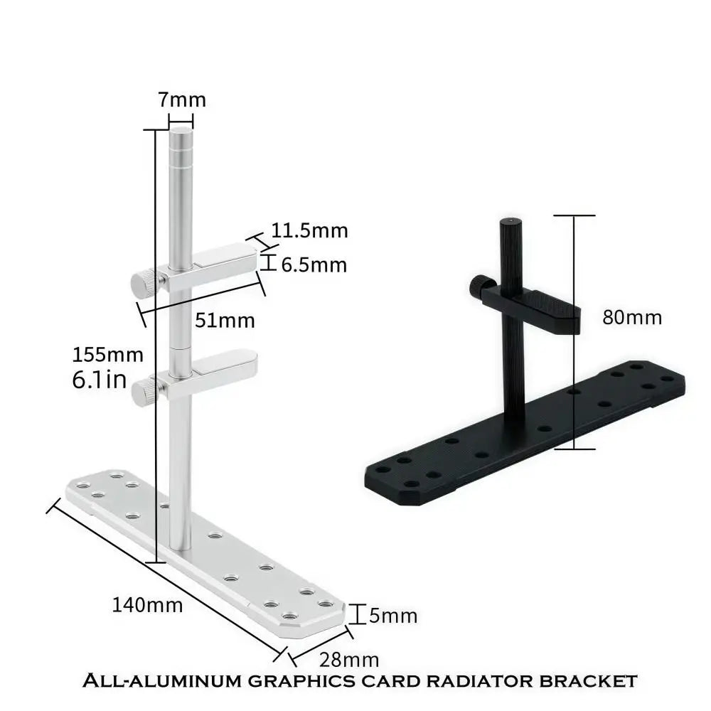 Adjustable All-Aluminum GPU Holder & Graphics Card Bracket GPU Support Bracket HIP