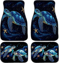 Sea Turtle & Starfish Car Floor Mats Set of 4 – Non-Slip Automotive Floor Mats HIP 1 one size