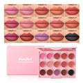 15 Colors Lipstick Palette Shimmer Lip Gloss Multi Use Lip Cheek Tint Waterproof Long Lasting Travel Friendly Women Gift Daily HIP 15colors