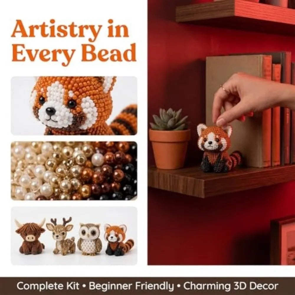 3D Bead Art DIY Kit – Character Series Handmade Beading Set DIY Bead Craft Kit HIP