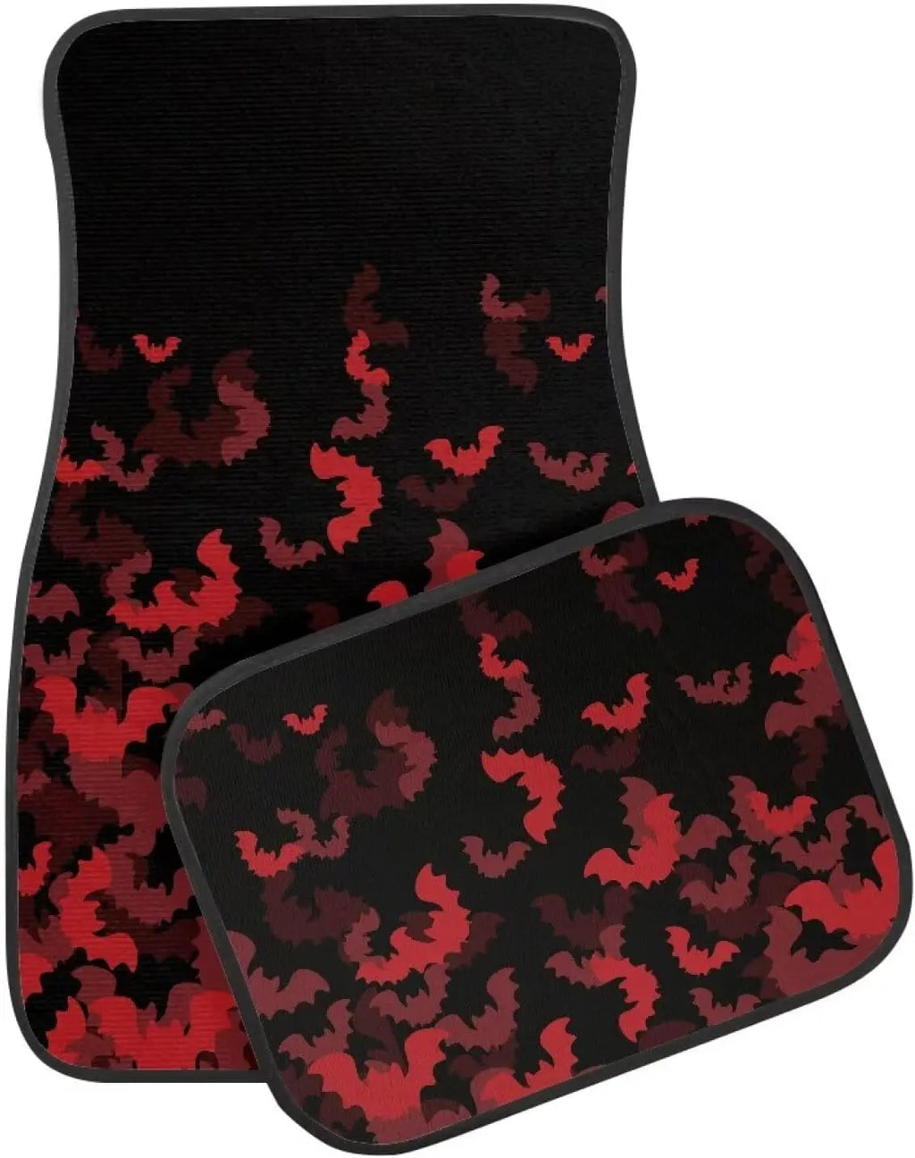 4-Piece Halloween Bat Car Floor Mats – Anti-Slip Front & Rear Car Floor Mats HIP