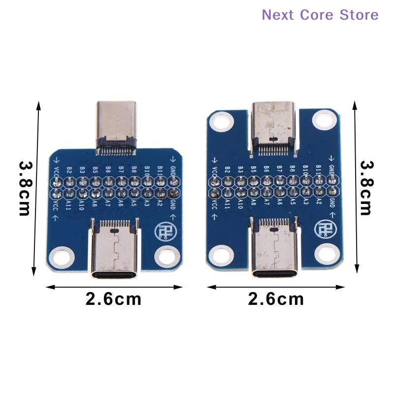 USB 3.1 Type-C Male to Female PCB Test Board Adapter PCB Test Adapter HIP