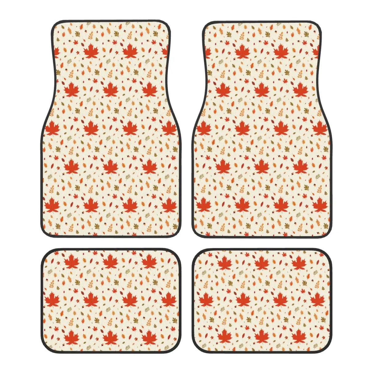 4-Piece Universal Car Floor Mat Set – All-Weather Liner Car Floor Mats HIP black