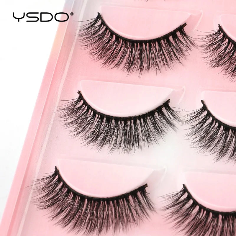 3D Faux Mink False Eyelashes – Fluffy Dramatic Strip Lashes