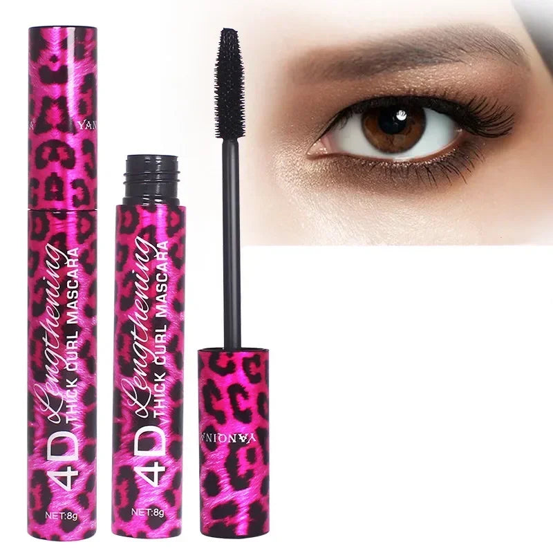 4d Silk Fiber Lash Mascara Long Curling Mascara Makeup Eyelash Black Waterproof Fiber Mascara Extension Eye Lashes Makeup Tool HIP