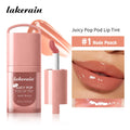 Juicy Hydrated Lip Tint 9 Colors Long Lasting Moisturizing Nourishing Lip Gloss Non-Sticky Buckle Design Lip Stain HIP 1Nude Peach