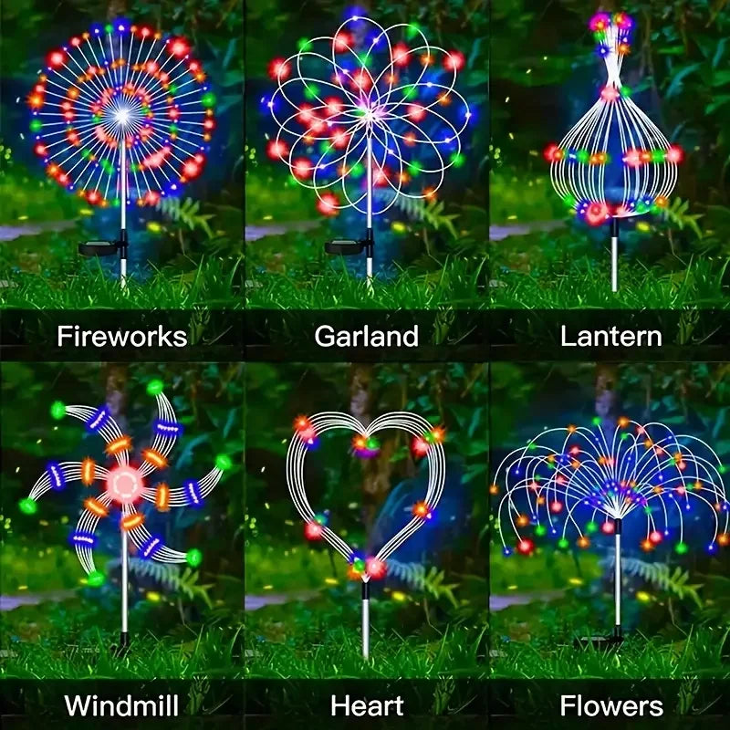 Solar Firework Dandelion Globe Lights – Outdoor Waterproof Solar Garden Lights HIP