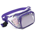 Stadium Approved Clear Waist Bag – Fanny Pack & Belt Bag Clear Belt Bag HIP purple